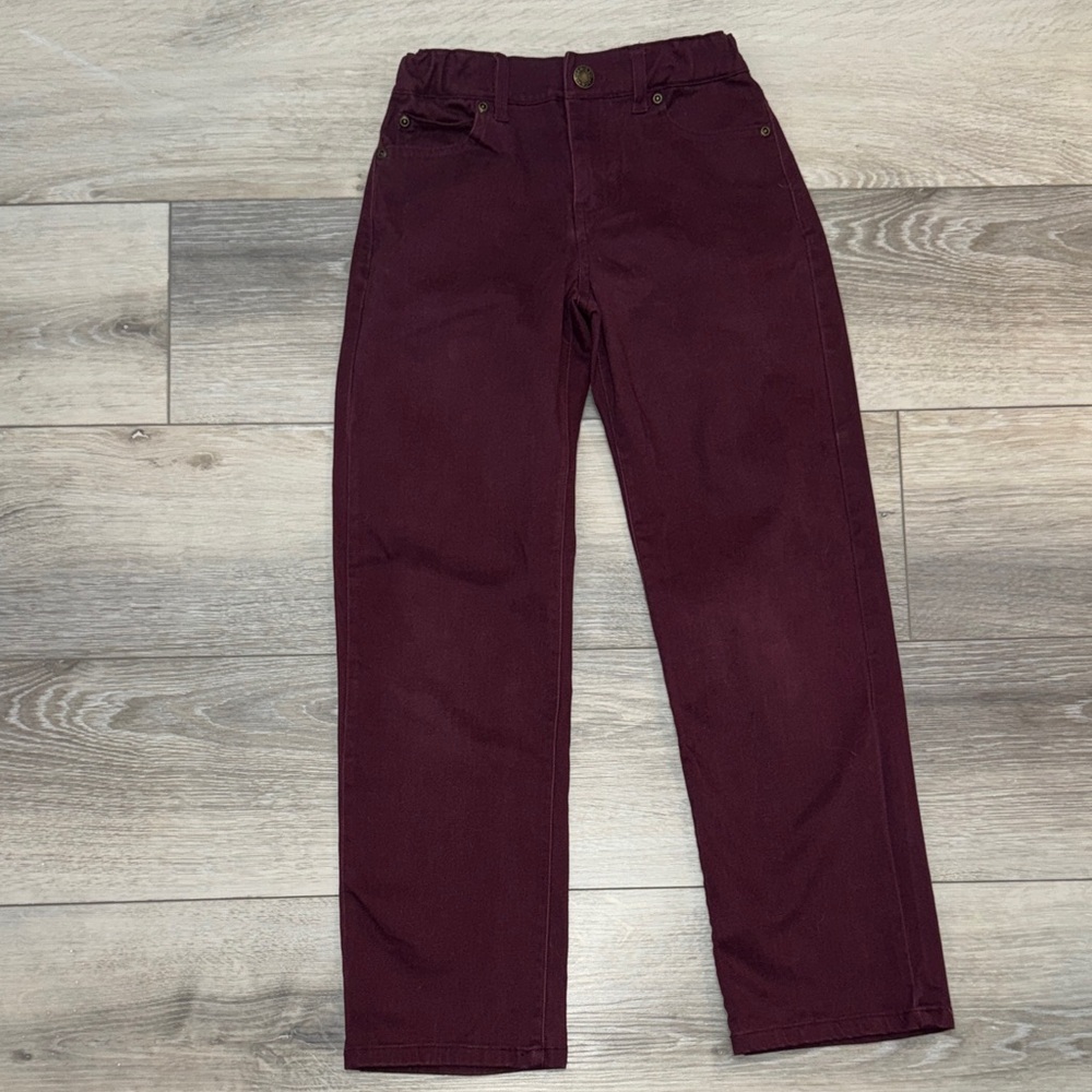 Janie and Jack burgundy pants